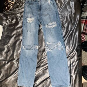 Hollister Distressed Blue Denim Jeans